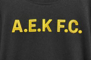 AEK FC 2D MENS BLACK TEE (QAPM005-010), thumbnail 3