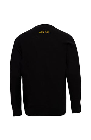 COTTON MERINO CREW NECK AEKFC BLACK (QKN2110VCAFC-010), thumbnail 3